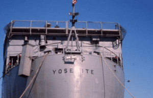 rear of the USS Yosemite AD-19