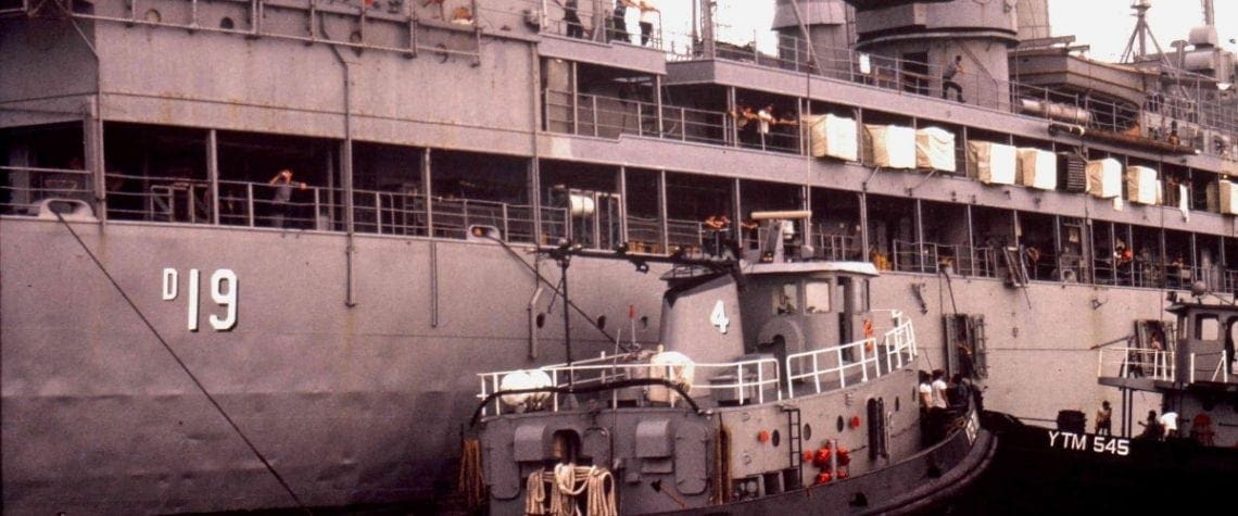 USS Yosemite Docking
