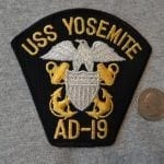 USS Yosemite Officer Shoulder Patch
