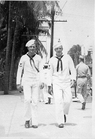 sailors from the uss yosemite on shore leave