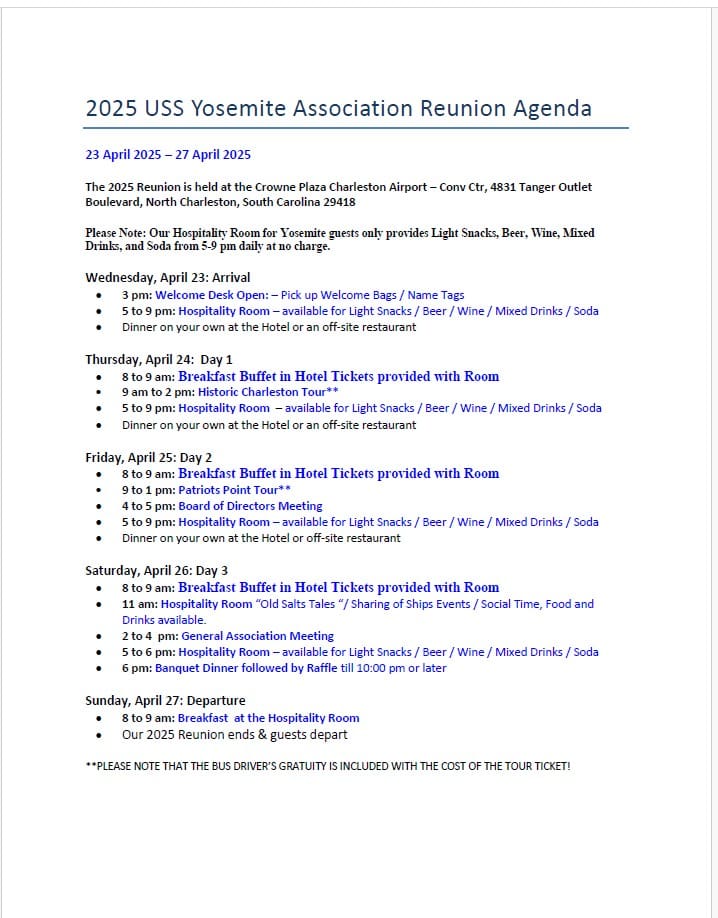 screenshot of 2025 Renion agenda