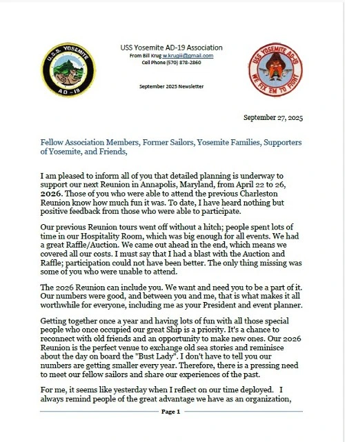 September 2025 Newsletter